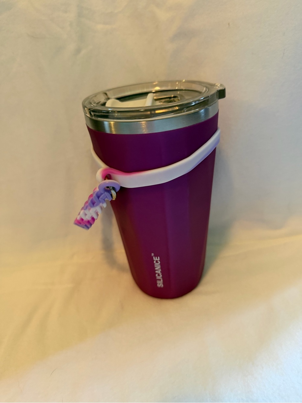 Silicanice Travel Tumbler Box - Magenta/White